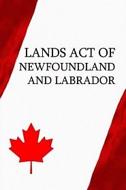 Lands Act of Newfoundland and Labrador - обложка